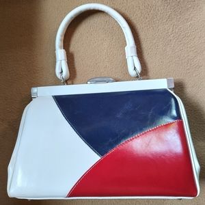 VTG Kadin Red White Blue  Handbag.
